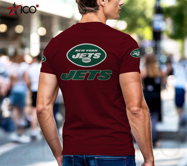 New York Jets Henley Short Sleeve T-Shirt Trending C003
