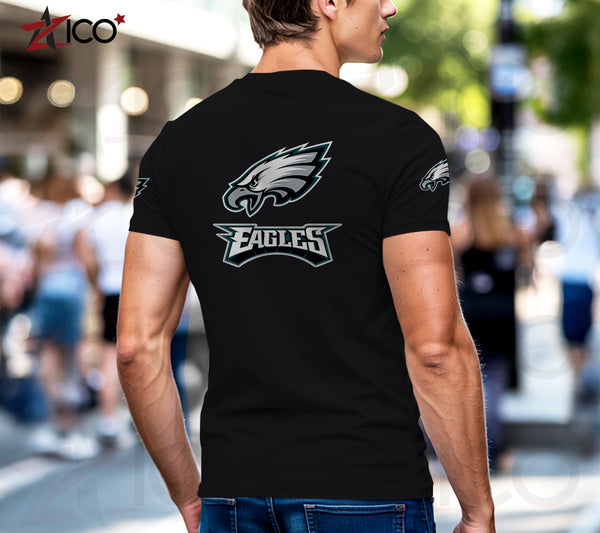 Philadelphia Eagles Henley Short Sleeve T-Shirt Trending C003