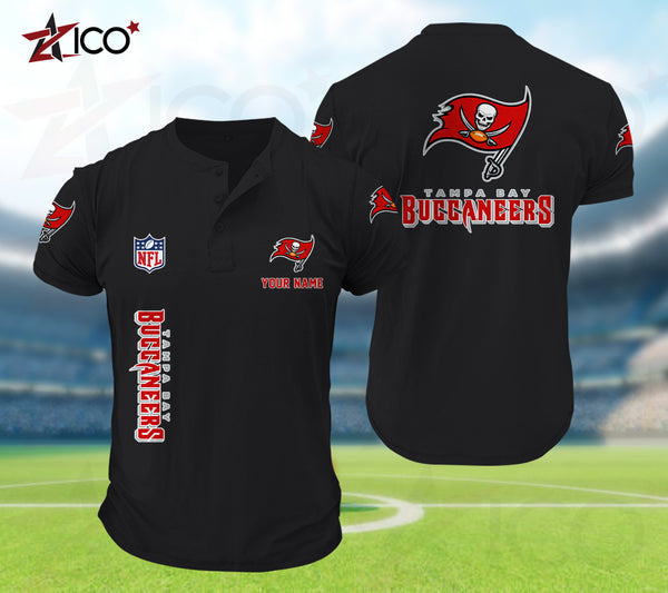 Tampa Bay Buccaneers Henley Short Sleeve T-Shirt Trending C003
