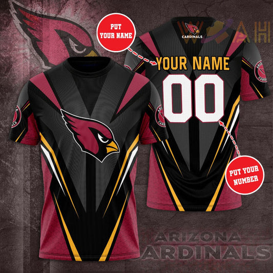 Arizona Cardinals Personalized 3D T-shirt A02