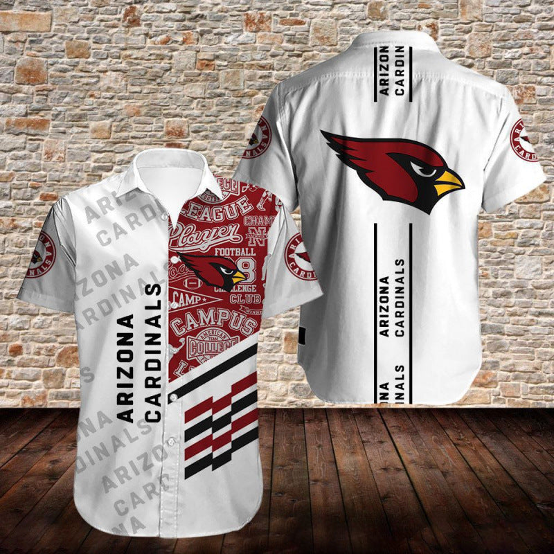 Arizona Cardinals Personalized Button Shirt and T-shirt 3