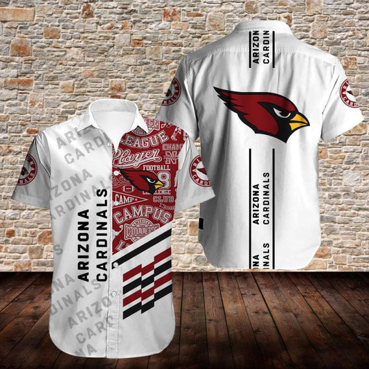 Arizona Cardinals Personalized Button Shirt and T-shirt 3