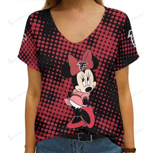 Atlanta Falcons 1 (31) Personalized V-neck Women T-shirt
