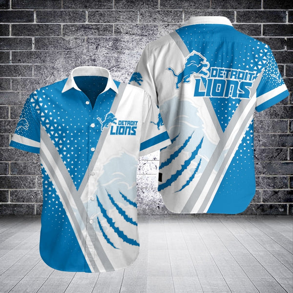 Detroit Lions 2 (19) Personalized Hawaiian Button down shirt