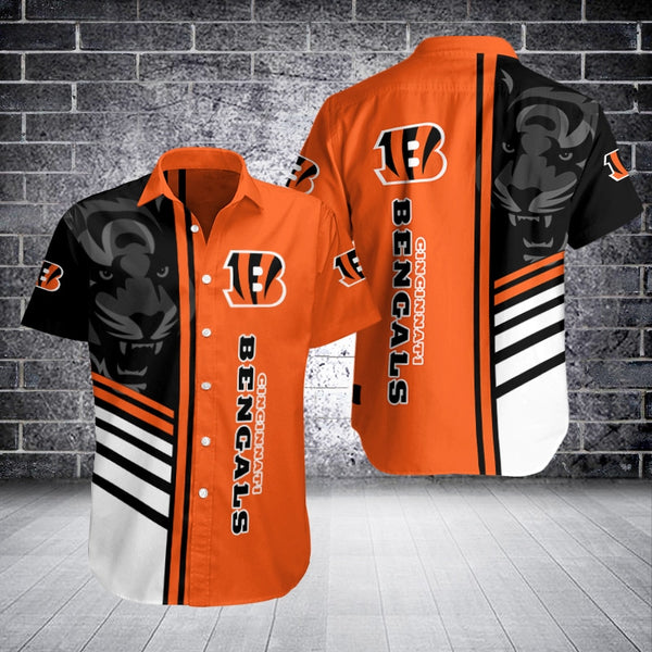 Cincinnati Bengals 2 (8) Personalized Hawaiian Button down shirt