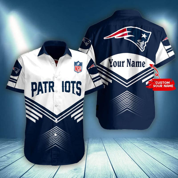 New England Patriots 2 (10) Personalized Hawaiian Button down shirt