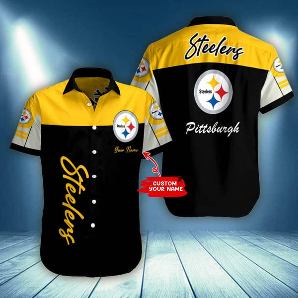 Pittsburgh Steelers 2 (19) Personalized Hawaiian Button down shirt