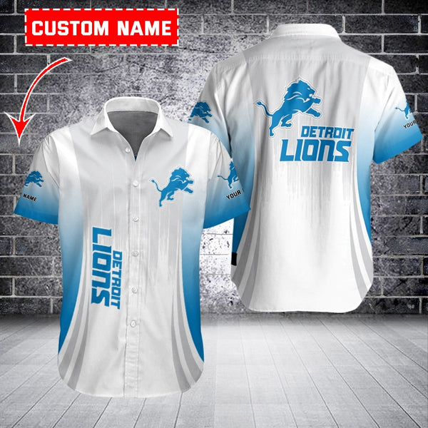 Detroit Lions 2 (16) Personalized Hawaiian Button down shirt