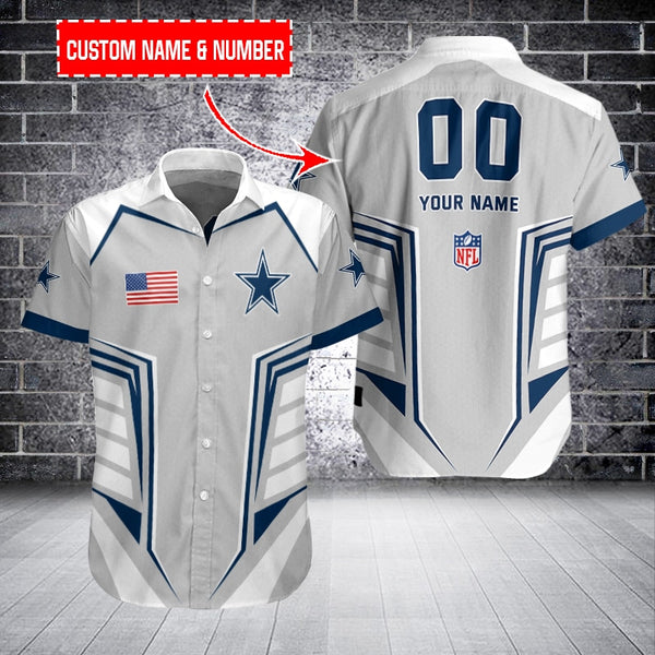 Dallas Cowboys 2 (42) Personalized Hawaiian Button down shirt