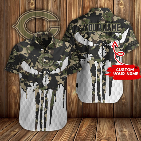 Chicago Bears 2 (9) Personalized Hawaiian Button down shirt