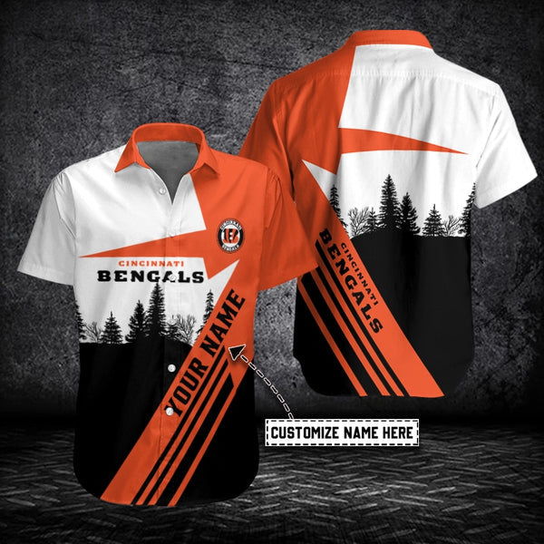 Cincinnati Bengals 2 (5) Personalized Hawaiian Button down shirt