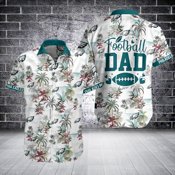 Philadelphia Eagles 2 (1) Personalized Hawaiian Button down shirt