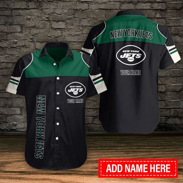 New York Jets 2 (7) Personalized Hawaiian Button down shirt