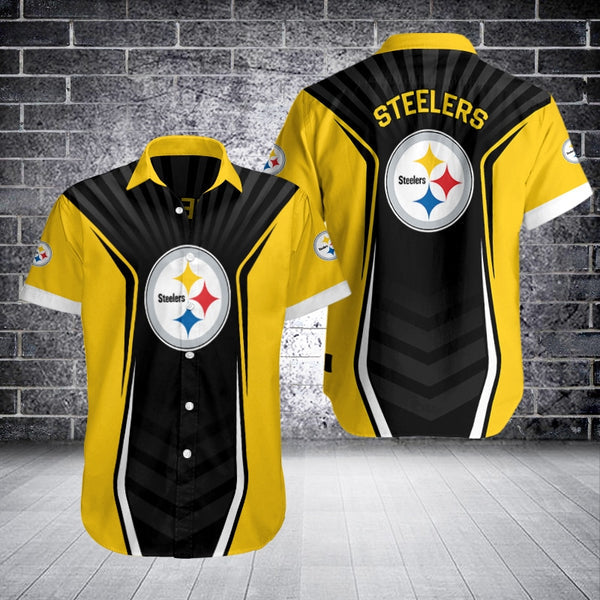 Pittsburgh Steelers 2 (15) Personalized Hawaiian Button down shirt