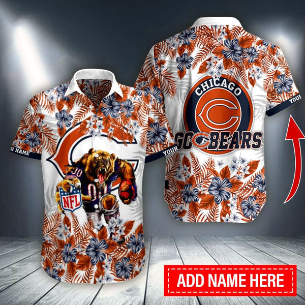 Chicago Bears 2 (11) Personalized Hawaiian Button down shirt
