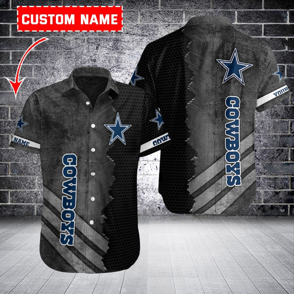 Dallas Cowboys 2 (34) Personalized Hawaiian Button down shirt