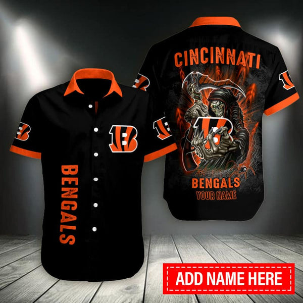 Cincinnati Bengals 2 (6) Personalized Hawaiian Button down shirt