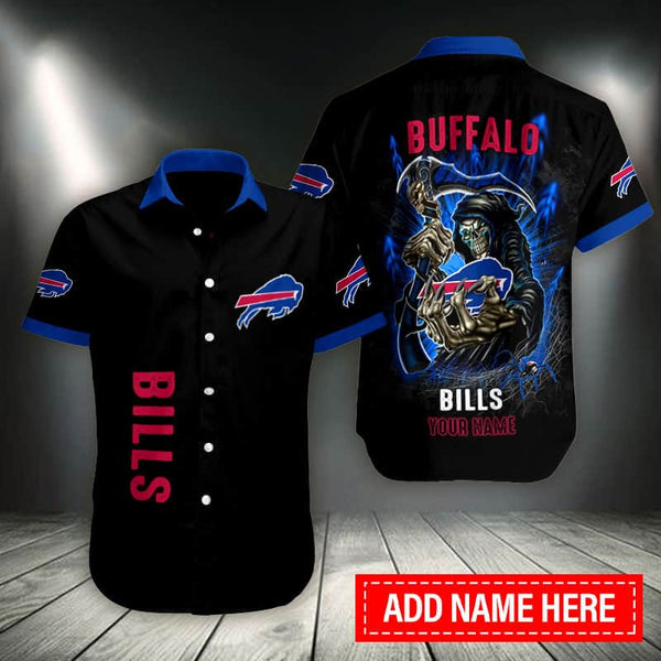 Buffalo Bills 2 (8) Personalized Hawaiian Button down shirt