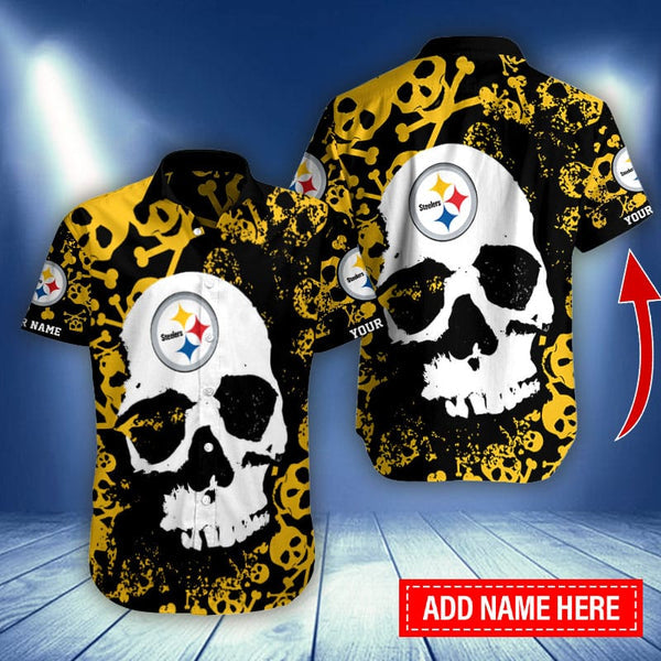 Pittsburgh Steelers 2 (14) Personalized Hawaiian Button down shirt