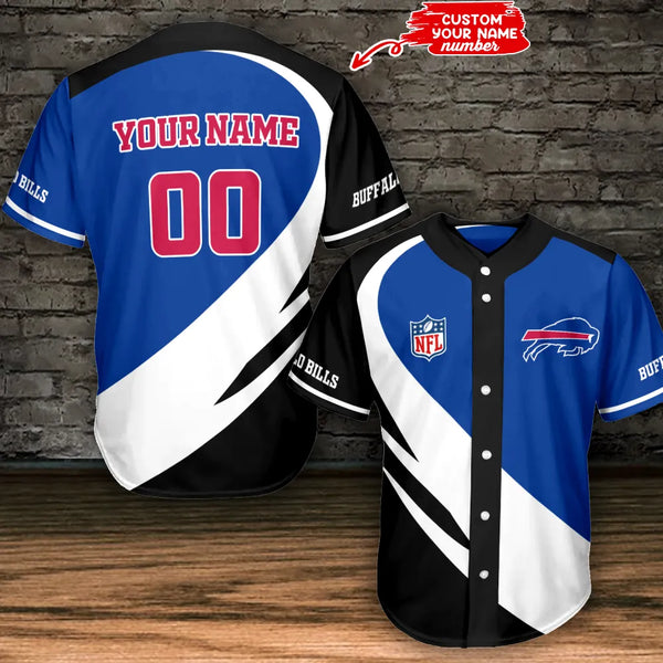 Buffalo Bills Personalized Baseball Jersey 013
