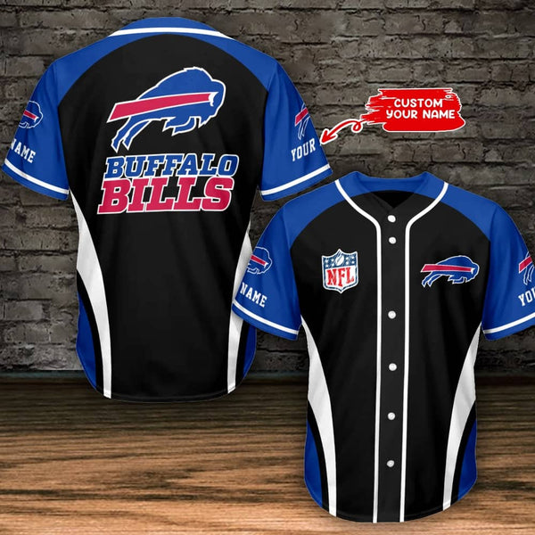 Buffalo Bills Personalized Baseball Jersey 017
