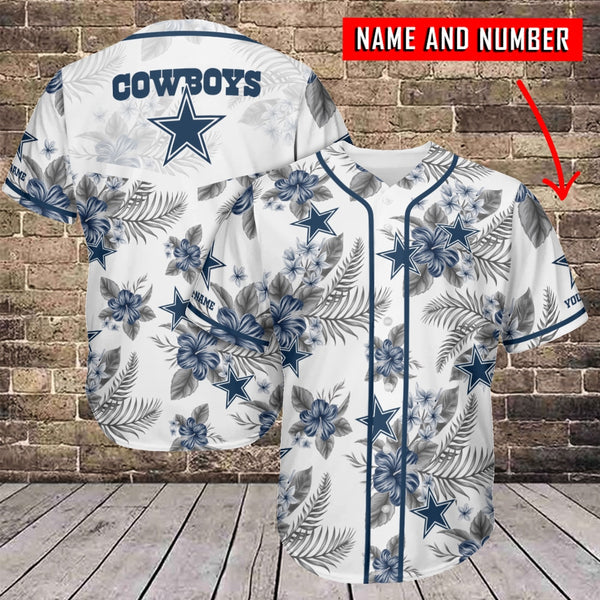 Dallas Cowboys Personalized Baseball Jersey 018