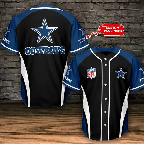 Dallas Cowboys Personalized Baseball Jersey 021