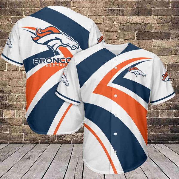 Denver Broncos Personalized Baseball Jersey 005