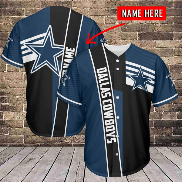 Dallas Cowboys Personalized Baseball Jersey 033