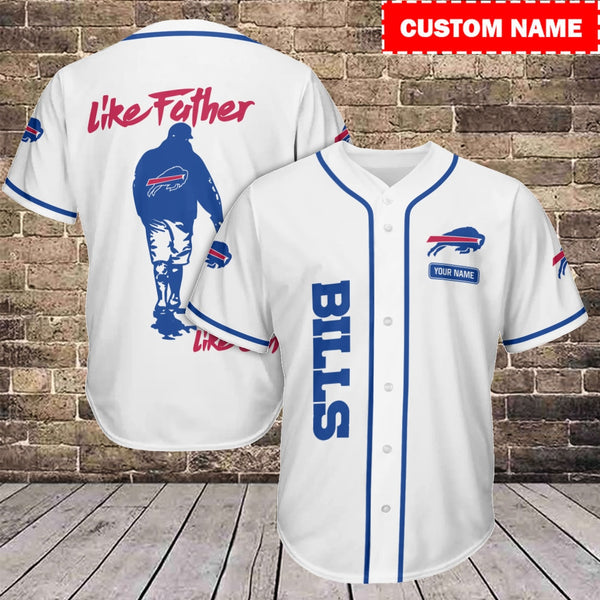 Buffalo Bills Personalized Baseball Jersey 006