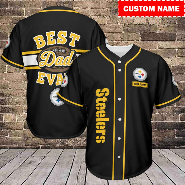 Pittsburgh Steelers Personalized Baseball Jersey 014