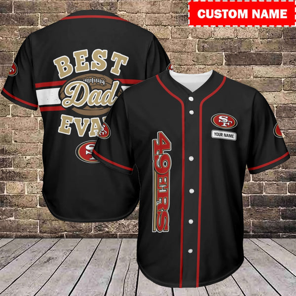 San Francisco 49ers Personalized Baseball Jersey 018
