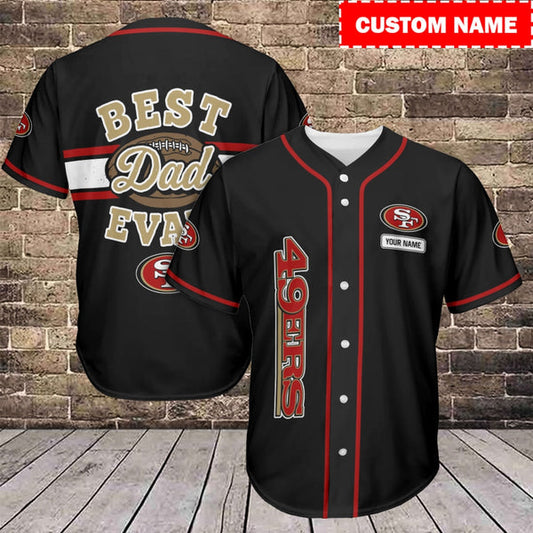 San Francisco 49ers Personalized Baseball Jersey 018