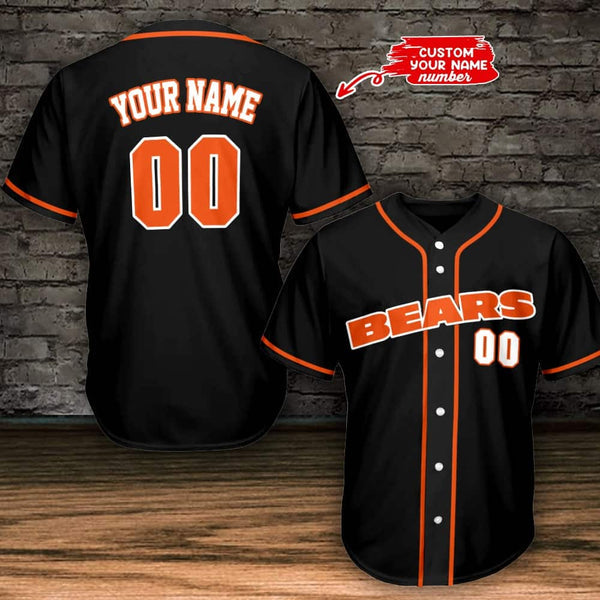 Chicago Bears Personalized Baseball Jersey 008