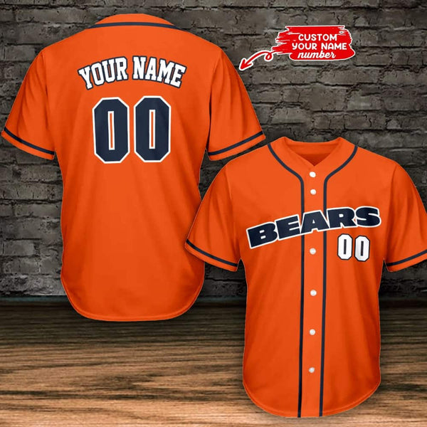 Chicago Bears Personalized Baseball Jersey 008