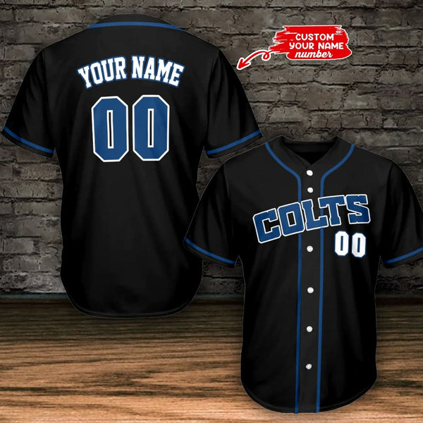 Indianapolis Colts Personalized Baseball Jersey 001