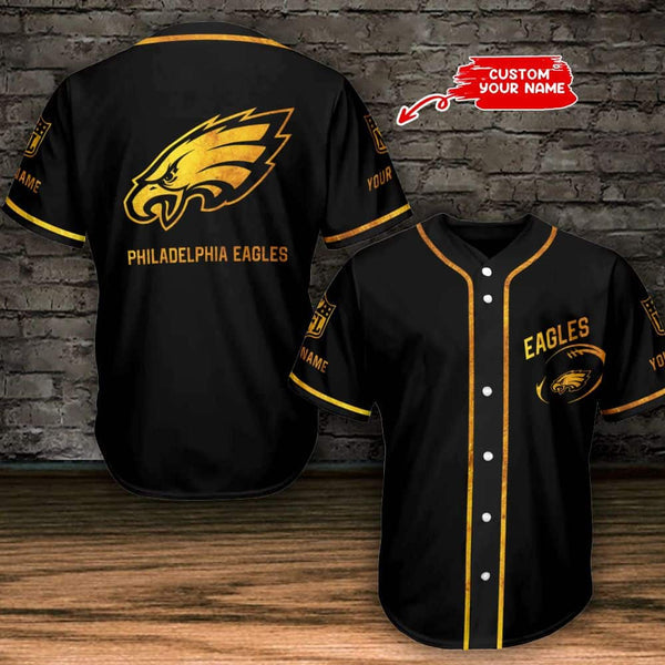 Philadelphia Eagles Personalized Baseball Jersey 010