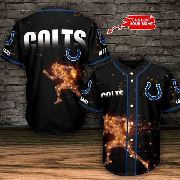 Indianapolis Colts Personalized Baseball Jersey 006