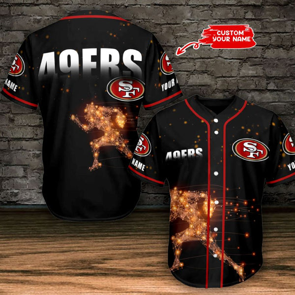 San Francisco 49ers Personalized Baseball Jersey 015