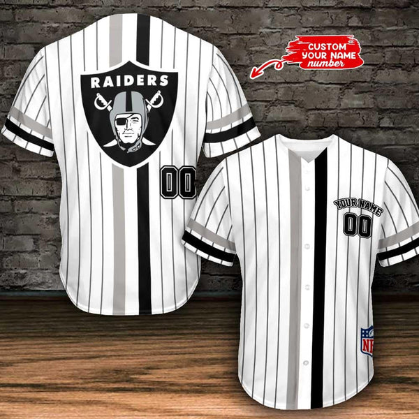 Las Vegas Raiders Personalized Baseball Jersey 021