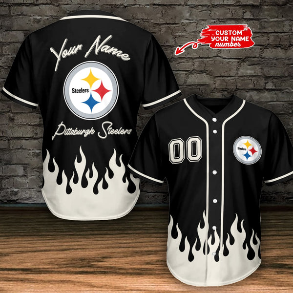 Pittsburgh Steelers Personalized Baseball Jersey 033