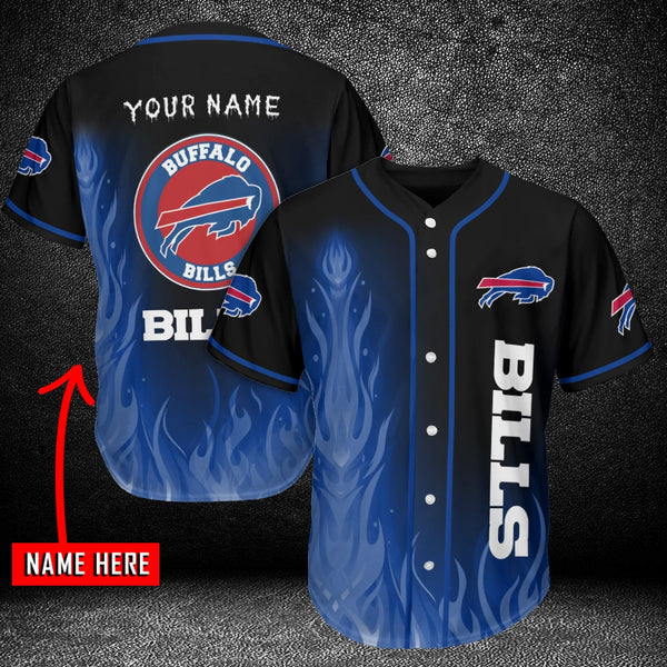 Buffalo Bills Personalized Baseball Jersey 010