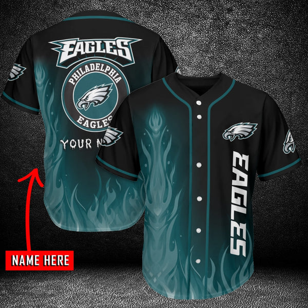 Philadelphia Eagles Personalized Baseball Jersey 016