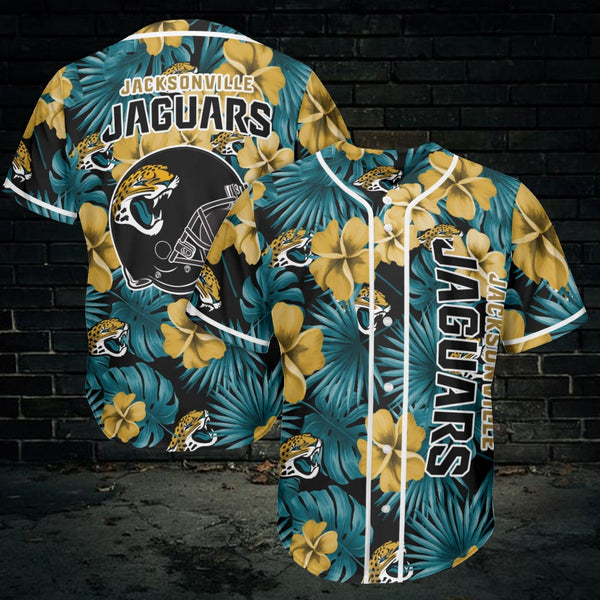 Jacksonville Jaguars Personalized Baseball Jersey 003
