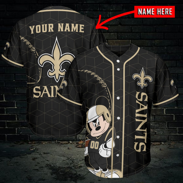 New Orleans Saints Personalized Baseball Jersey 013