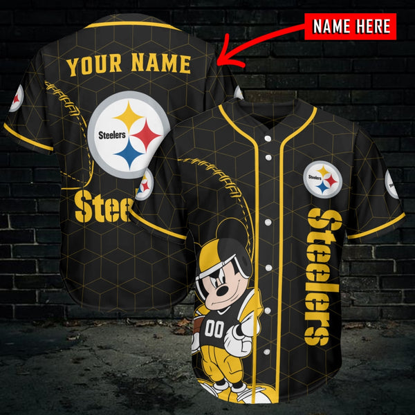 Pittsburgh Steelers Personalized Baseball Jersey 029