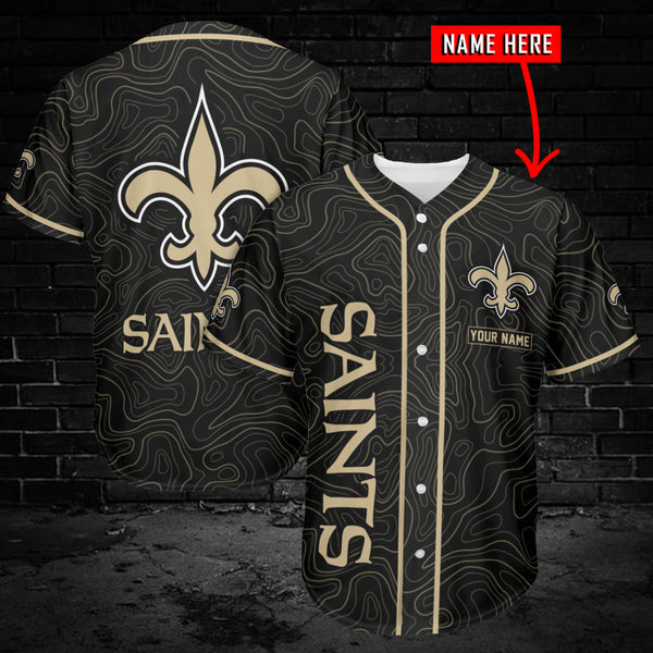 New Orleans Saints Personalized Baseball Jersey 011