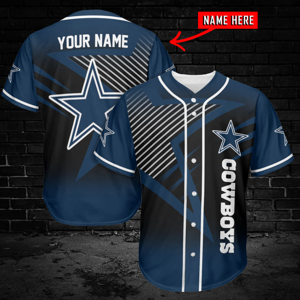 Dallas Cowboys Personalized Baseball Jersey 028