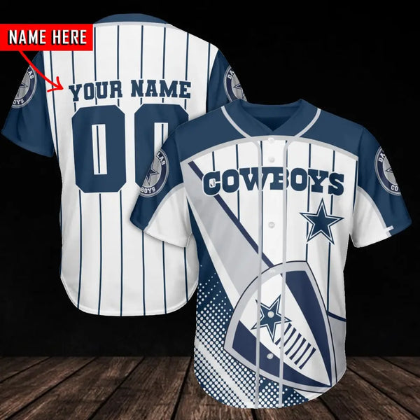Dallas Cowboys Personalized Baseball Jersey 029