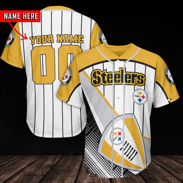 Pittsburgh Steelers Personalized Baseball Jersey 030